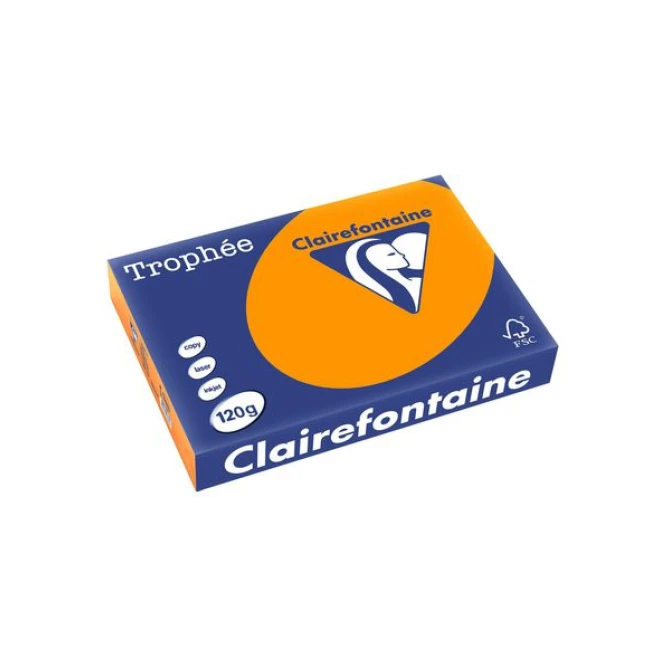 Clairefontaine Multifunctioneel Papier A4 120 g/m² Oranje (pak 250 vel)