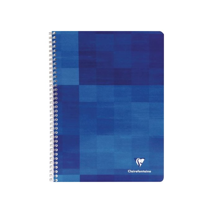 Clairefontaine Spiraalblok A4 Geruit 5 mm Blauw (1 blok x 100 vellen)
