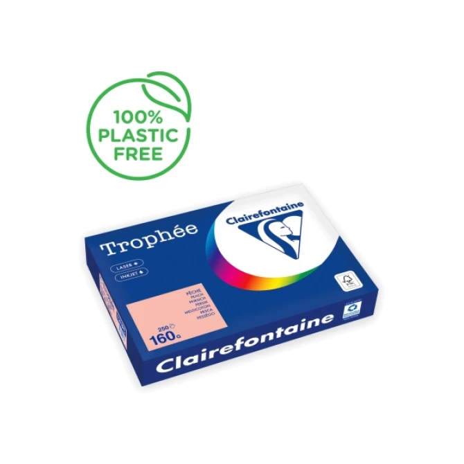 Clairefontaine Trophée Gekleurd Papier A3 160 g/m² Perzik (1 pak x 250 vellen)