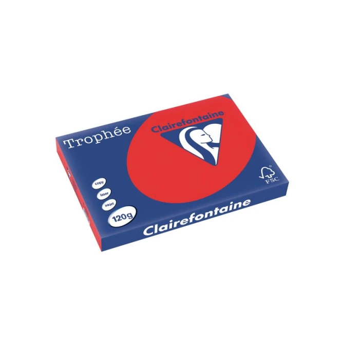 Clairefontaine Trophée Papier A3 120 g/m² Koraalrood (pak 250 vel)