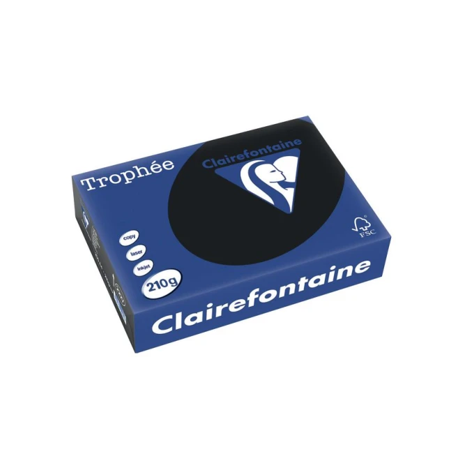 Clairefontaine Trophée Papier A4 210 g/m² Zwart (pak 250 vel)