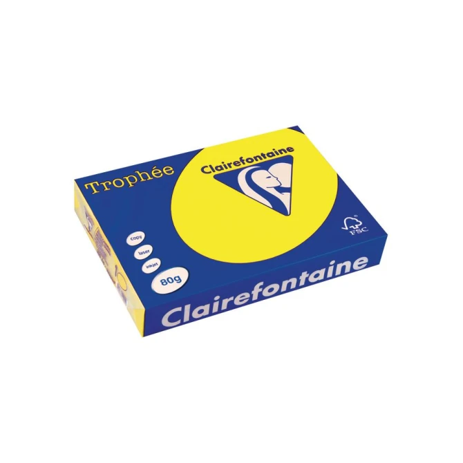 Clairefontaine Trophée Papier A4 80 g/m² Neongeel (pak 500 vel)