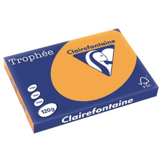 Clairefontaine Trophée Papier A3 120 g/m² Oranje (doos 5 x 250 vel)