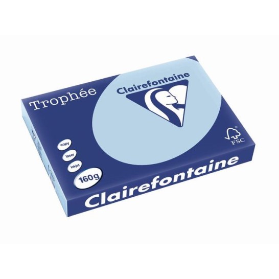 Clairefontaine Trophée Papier A3 160 g/m² Blauw (doos 4 x 250 vel)