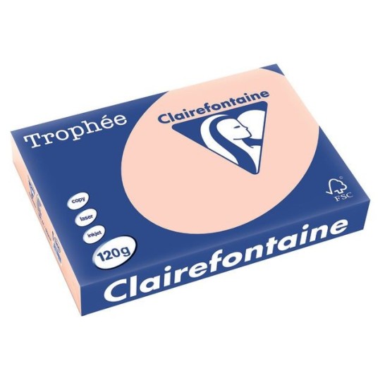 Clairefontaine Trophée Papier A4 120 g/m² Zalmroze (doos 5 x 250 vel)