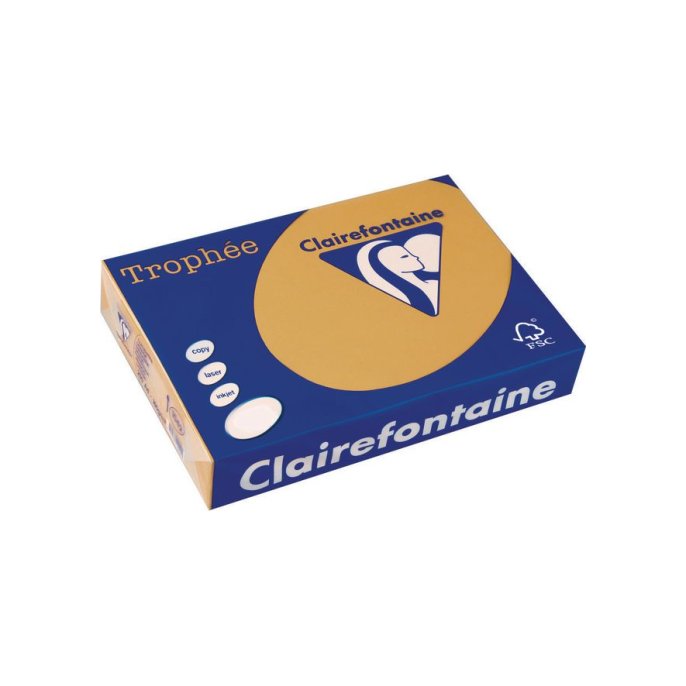 Clairefontaine Trophée Papier A4 160 g/m² Mokka (pak 250 vel) Clairefontaine Trophée Papier A4 160 g/m² Mokka (pak 250 vel)