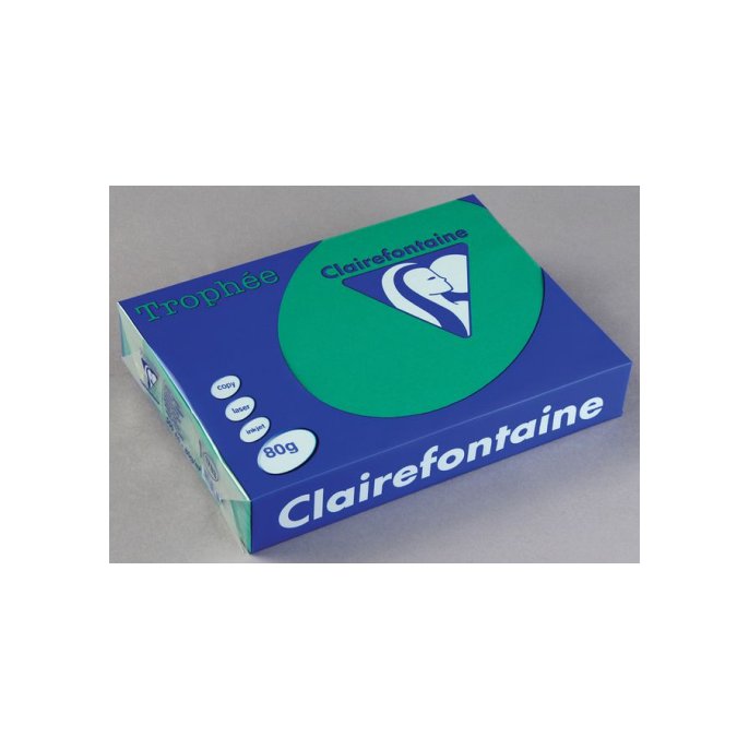 Clairefontaine Trophée Papier A4 80 g/m² Dennengroen (pak 500 vel) Clairefontaine Trophée Papier A4 80 g/m² Dennengroen (pak 500 vel)
