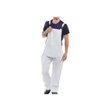 Click BiB Brace Overall Maat 46 Katoen Wit Click BiB Brace Overall Maat 46 Katoen Wit