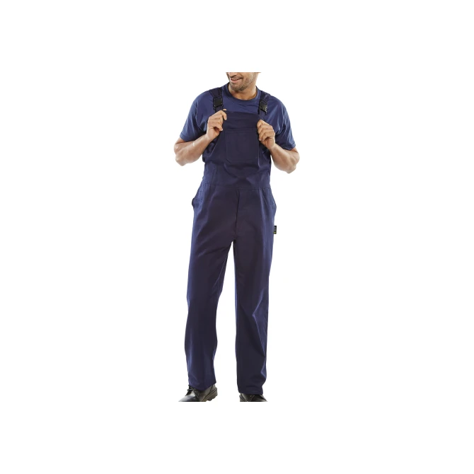 Click BiB Brace Overall Maat 48 Katoen Marineblauw