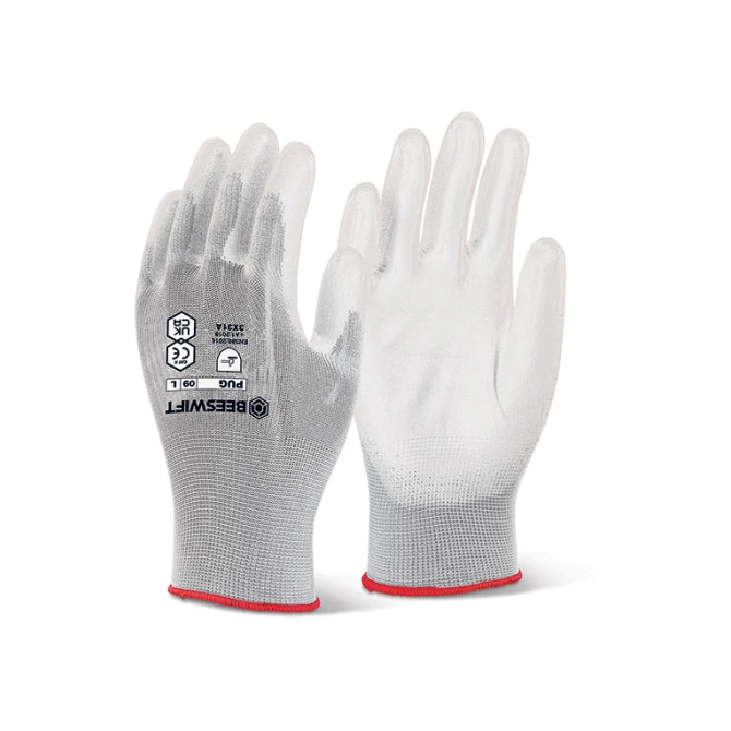 LEITZ Click Handschoenen Nylon Wit Medium (doos 10 stuks) LEITZ Click Handschoenen Nylon Wit Medium (doos 10 stuks)