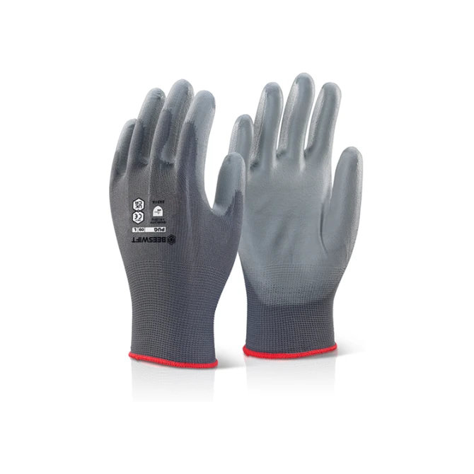 Click Handschoenen PU Gecoat Grijs Medium (doos 10 stuks) Click Handschoenen PU Gecoat Grijs Medium (doos 10 stuks)