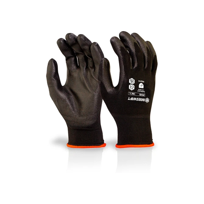 Click Handschoenen PU Gecoat Zwart Small (doos 10 stuks)