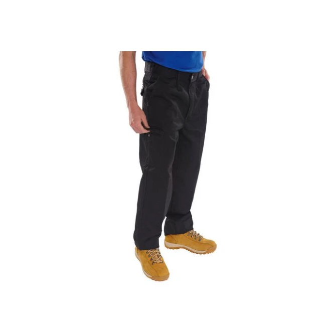 Click Heavyweight Chauffeursbroeken zwart 42T