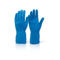 Click Huishoudhandschoenen Latex Blauw Large (doos 10 stuks) Click Huishoudhandschoenen Latex Blauw Large (doos 10 stuks)