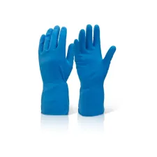 Click Huishoudhandschoenen Natuurrubber latex Blauw Extra Large (doos 10 stuks) Click Huishoudhandschoenen Natuurrubber latex Blauw Extra Large (doos 10 stuks)