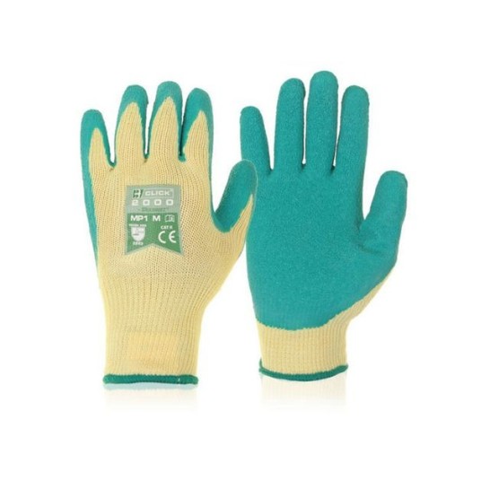 Click Multifunctionele Handschoenen Latex Groen Small (doos 10 stuks)
