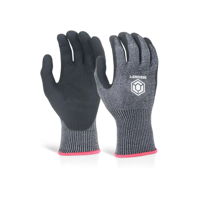 Click Nitril-Microschuim Handschoenen Snijniveau 5 Zwart S (doos 10 stuks)