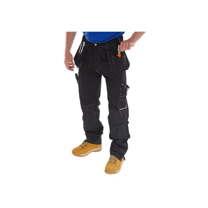 Click Shawbury Werkbroek Met Meerdere Zakken zwart 38T Click Shawbury Werkbroek Met Meerdere Zakken zwart 38T