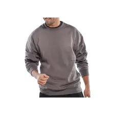 Click Sweatshirt Lange mouwen Maat 4XL Grijs Click Sweatshirt Lange mouwen Maat 4XL Grijs
