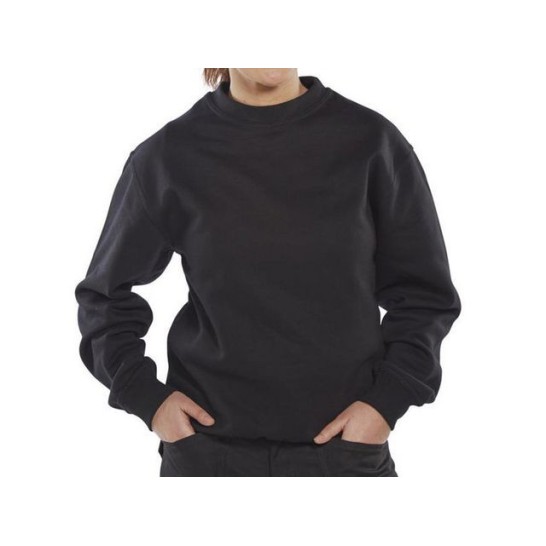 Click Sweatshirt Lange mouwen Maat 4XL Zwart