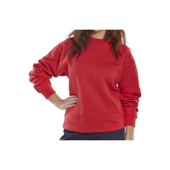 Click Sweatshirt Lange mouwen Maat L Rood