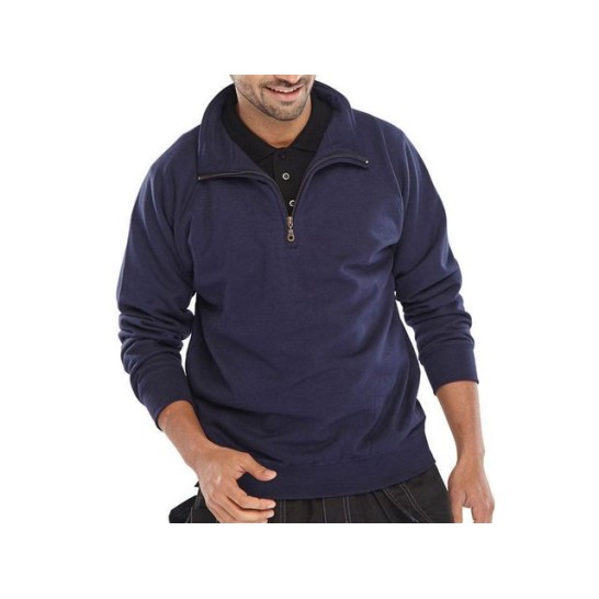 Click Sweatshirt Met Rits marine S