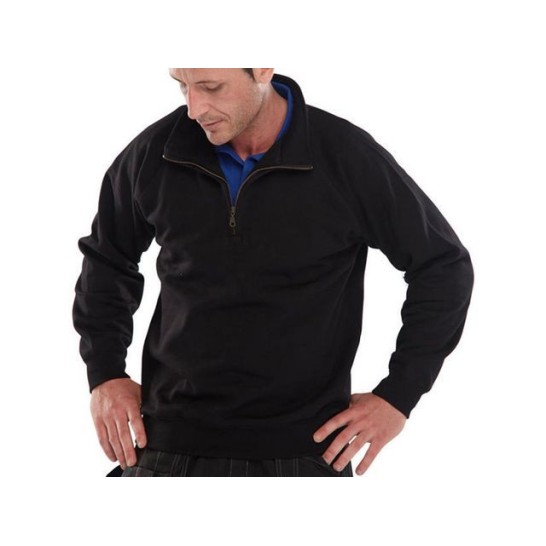 Click Sweatshirt Met Rits zwart L