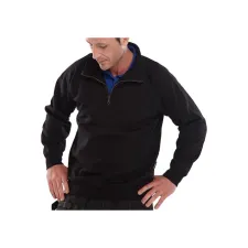 Click Sweatshirt Met Rits zwart XL Click Sweatshirt Met Rits zwart XL