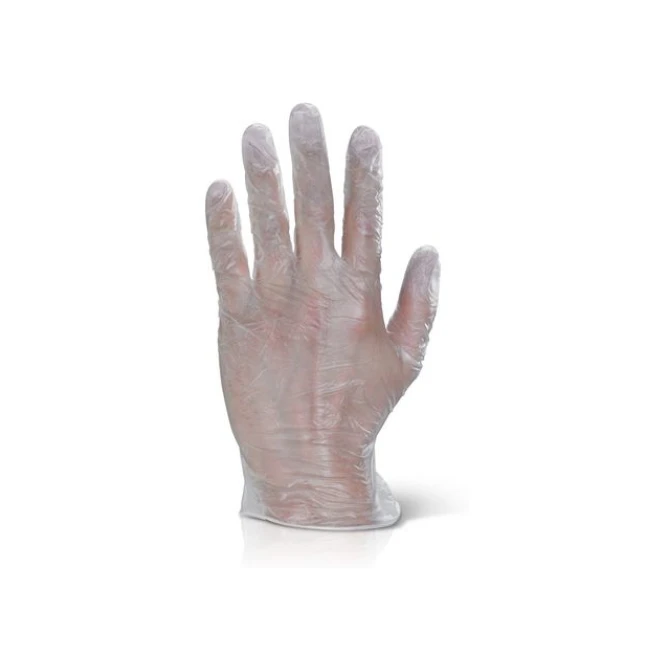 Click Vinyl Onderzoekshandschoenen Poedervrij Maat L Wit (doos 100 stuks)