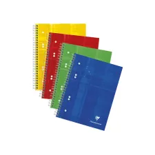 Collegeblok A5+ 90g lijn 80blz ass/pk5