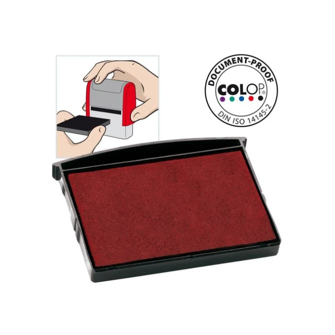 Colop Inktkussen E/2600 Zelf-inktende Stempels Rood (pak 2 stuks) Colop Inktkussen E/2600 Zelf-inktende Stempels Rood (pak 2 stuks)