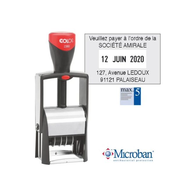 COLOP Classic 2360 Stempel 45x30mm FR (5 regels)