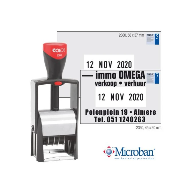 COLOP Classic 2660 Stempel 58x37mm FR (7 regels) COLOP Classic 2660 Stempel 58x37mm FR (7 regels)