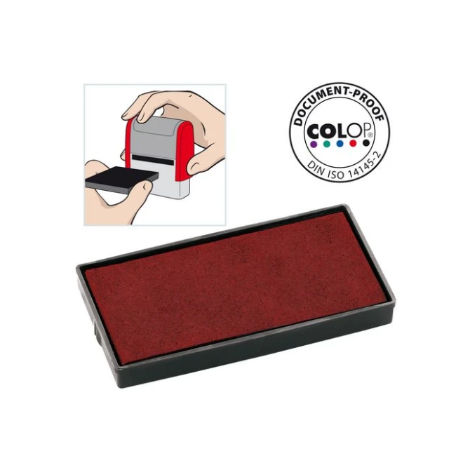 Colop Reserve kussen tbv zelfinktende stempels E/40 rood voor Printer 40 (pak 2 stuks) Colop Reserve kussen tbv zelfinktende stempels E/40 rood voor Printer 40 (pak 2 stuks)