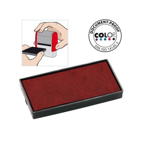 Colop Reserve kussen tbv zelfinktende stempels E/40 rood voor Printer 40 (pak 2 stuks)