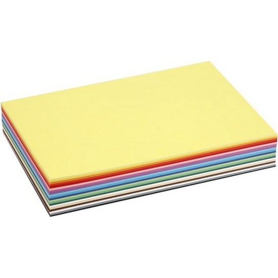 Colortime Gekleurd karton A4 180 gr Diverse kleuren Assorti (pak 30 vel)