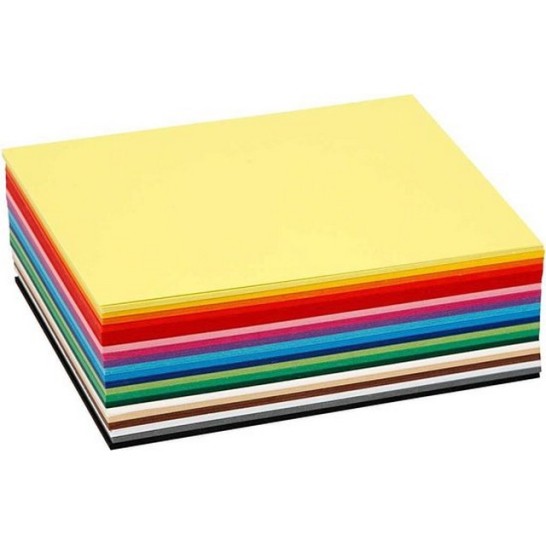 Colortime Gekleurd karton A6 180 gr Assorti (pak 120 vel)