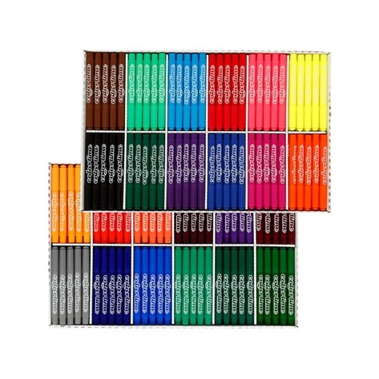 Colortime Viltstiften. lijndikte: 5mm. assorti (doos 576 stuks)