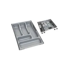 Curver Uitschuifbaar Bestekbak 5 vakken Grijs