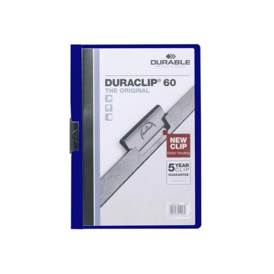DURABLE Duraclip® Klemmap A4 1-60 vel Donkerblauw (pak 25 stuks)
