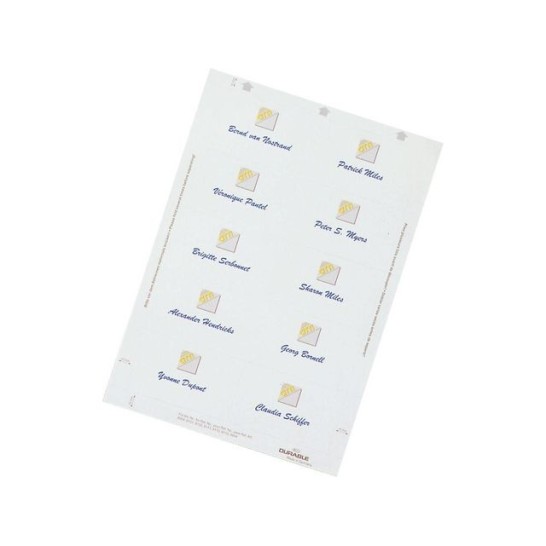 DURABLE Insteekkaartjes naambadge Duraprint 40 x 75 mm (pak 240 stuks)