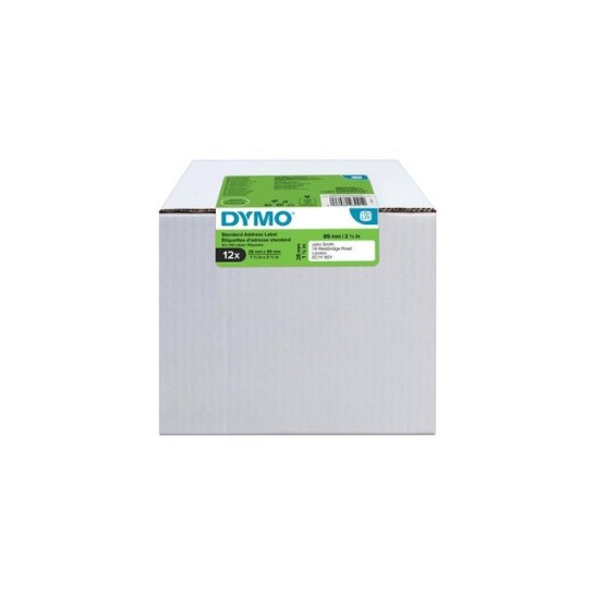 DYMO 99010 Etiket 28 x 89 mm (pak 12 rollen)