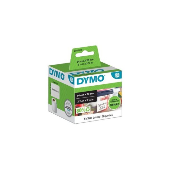 DYMO S0720540 LW Labels Papier 54 x 70 mm Wit