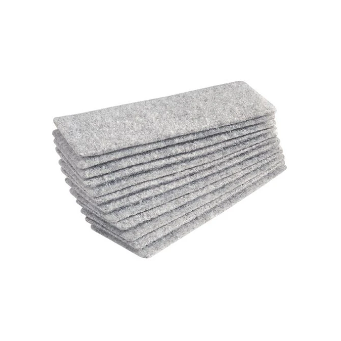 Dahle Vervangende strips voor boardreiniger voor magnetische veger vilt grijs (pak 12 stuks)