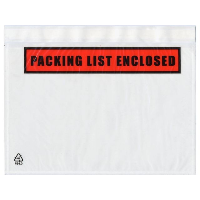 DEBATIN Paklijst envelop A5 'packing list enclosed' / 1000 stuks