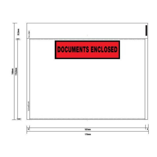 Debatin C6 Paklijst Envelop Zelfklevend 110 x 165 mm Transparant (doos 250 stuks)