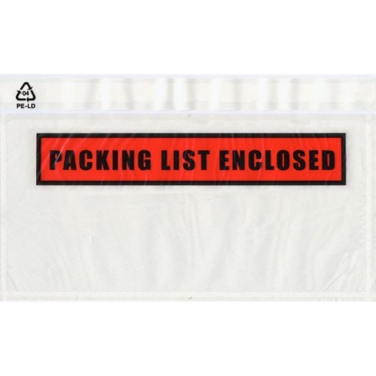 Debatin DL Paklijst Envelop Zelfklevend 110 x 230 mm Transparant (doos 1000 stuks)