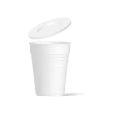 Deksel beker mepal 70mm wit/ds36