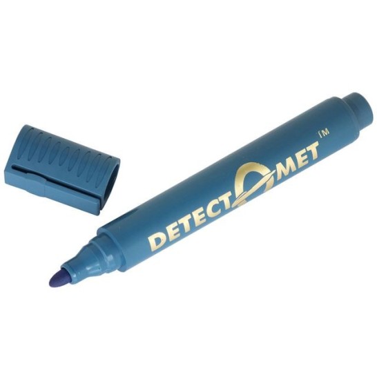 Detectamet Permanente Marker Detecteerbaar Ronde Punt 2 mm Blauw (pak 10 stuks)