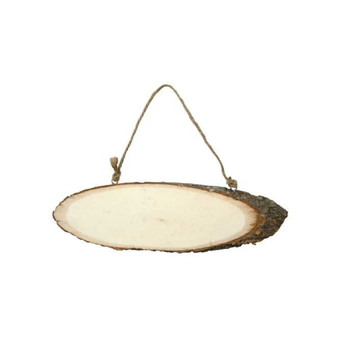 Creotime Deurschild H6-10cm B23-28cm hout/schors